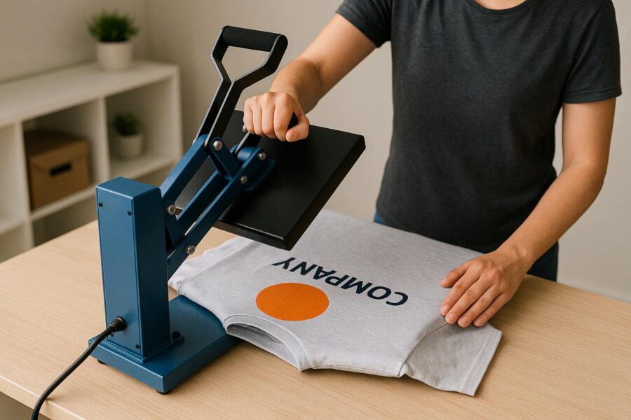 Jak zrobić nadruk na koszulce firmowej? Prosty i szybki sposób